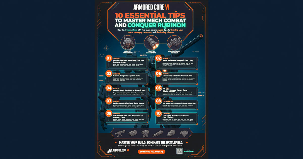 Armored Core VI: 10 Essential Tips to Master Mech Combat and Conquer Rubicon